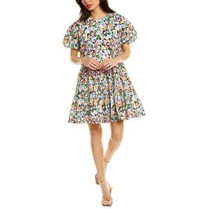 Tanya Taylor Lily Dress Abstract Print Women’s Large